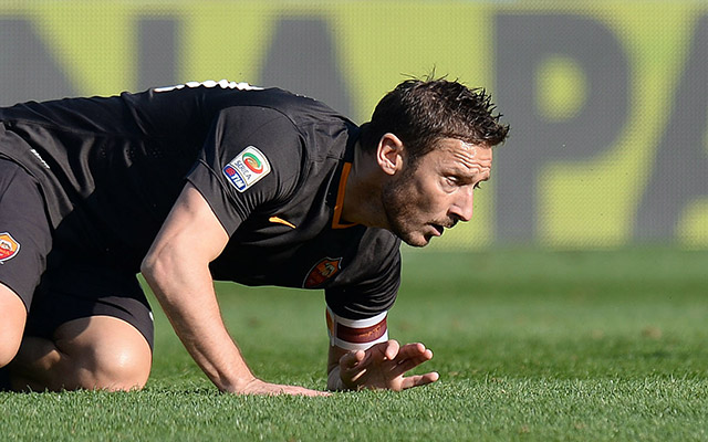 Francesco Totti is met AS Roma al maandenlang zoekende naar vorm en zeges.