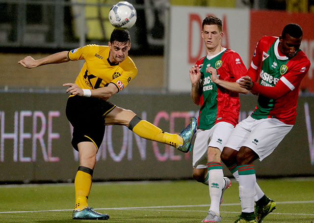 Tomi Juric haalt uit tegen ADO Den Haag, de spits vond tot nu toe drie keer het net voor Roda JC.