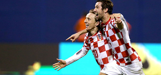 Luka Modric en Darijo Srna zijn tweede van de vele bekende gezichten in de Kroatische WK-selectie.
