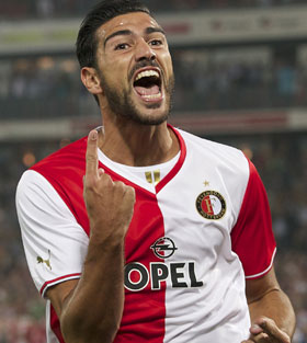 Feyenoord begon onder aanvoering van Pellè nog goed.
