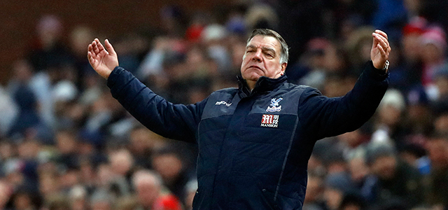 Sam Allardyce heeft sinds zijn komst bij Crystal Palace pas één overwinning geboekt in de Premier League.